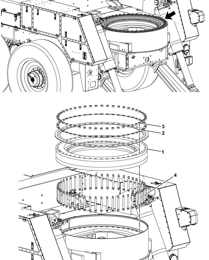 Assembly overview and exploded technical illustration